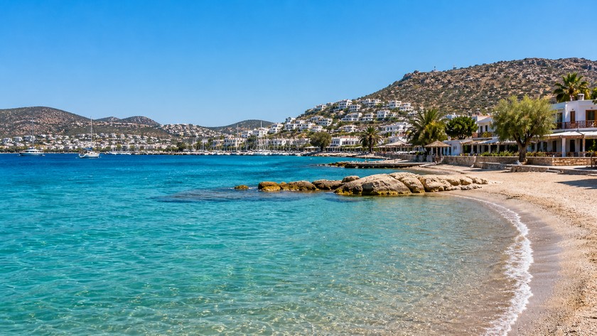 Akyarlar koyu ve berrak Bodrum denizi