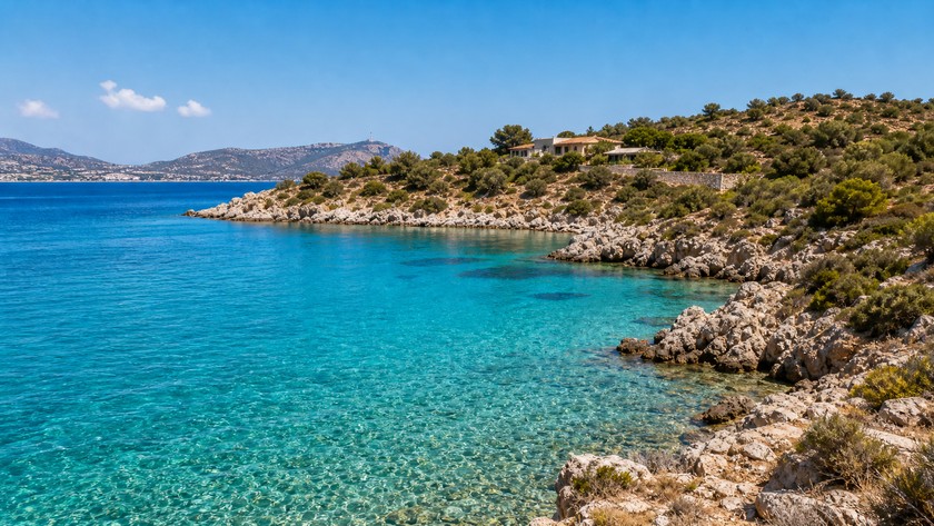 Bağla koyu ve Bodrum yarımadası kıyısı