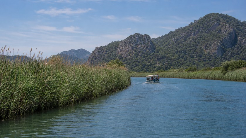 Dalyan Kanalı ve sazlık tekne rotası