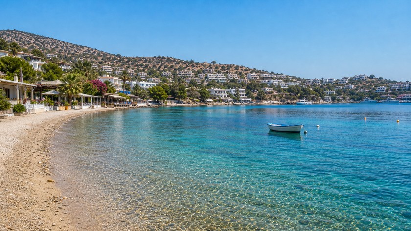 Gündoğan koyu ve sakin Bodrum sahili