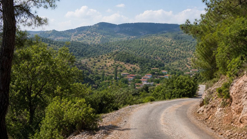 Kavaklıdere kırsal mahalleler ve orman yolu rotası