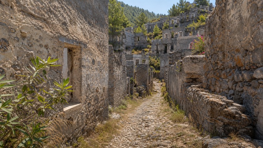 Kayaköy taş evleri