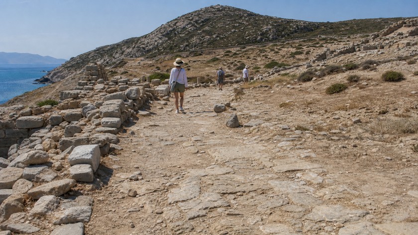 Knidos Antik Kenti alan içi yürüyüş rotası