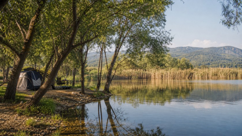 Köyceğiz kamp yerleri göl çevresi