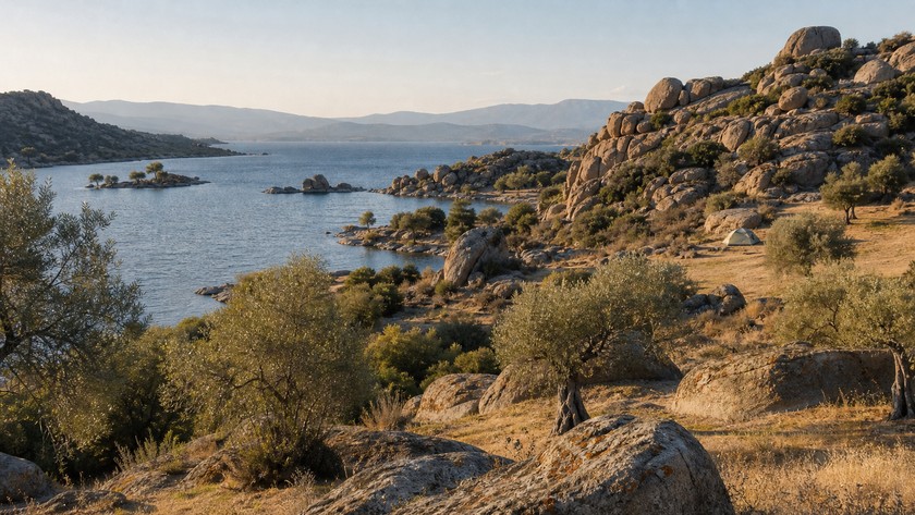 Milas Bafa Gölü kamp rotası
