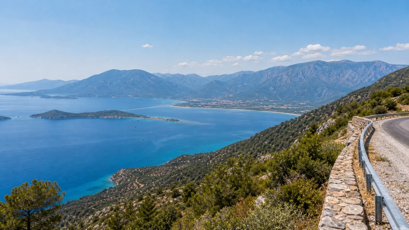 Sakar Geçidi Gökova manzarası