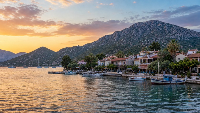Selimiye sahili ve sakin Marmaris rotası
