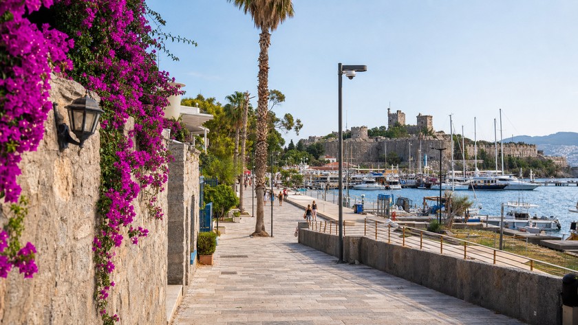 Bodrum merkezden kaleye yürüyüş rotası