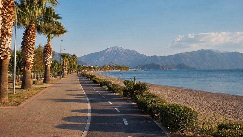 Fethiye çevresinde Çalış Plajı rota atmosferi