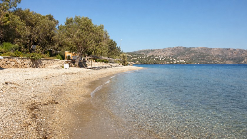 Mazı sahilinde sakin deniz molası