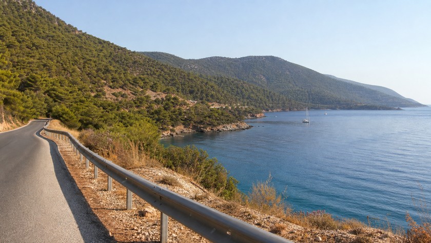 Sedir Adası çevresinde Gökova Körfezi rota manzarası