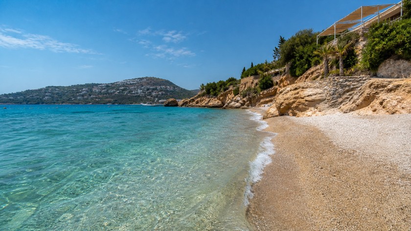 Yahşi Plajı'nda deniz ve kıyı dokusu