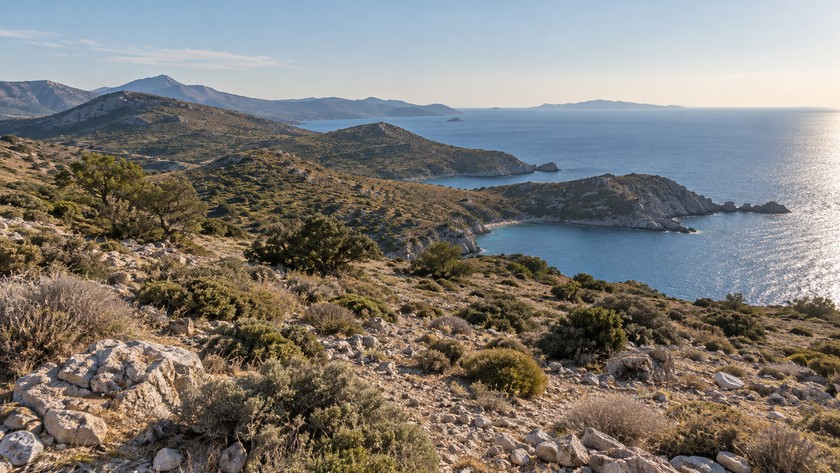 Datça yarımadasında arkeolojik çevreyi temsil eden taşlık doğal peyzaj
