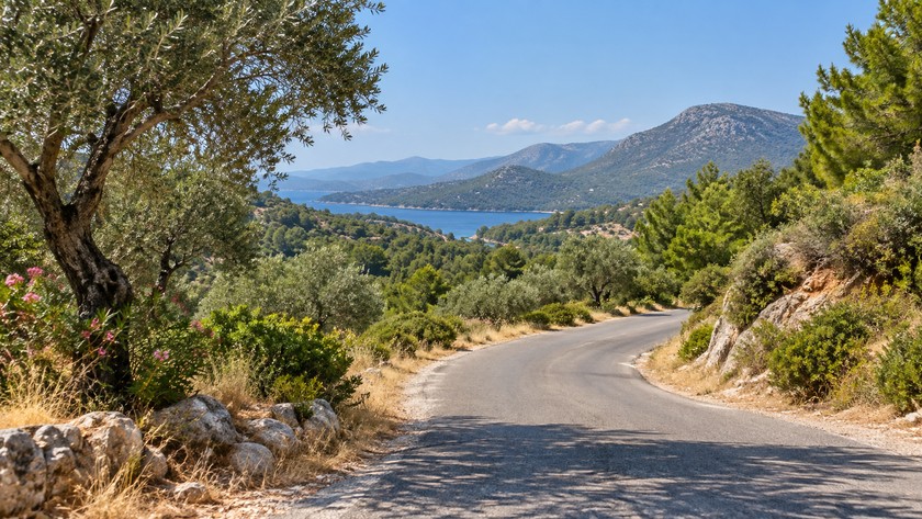 Kapıkargın Dalaman kırsal yol manzarası